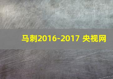 马刺2016-2017 央视网